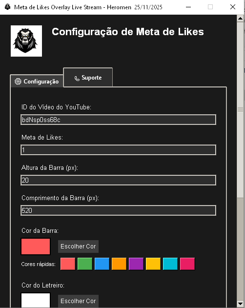 meta de likes heromen