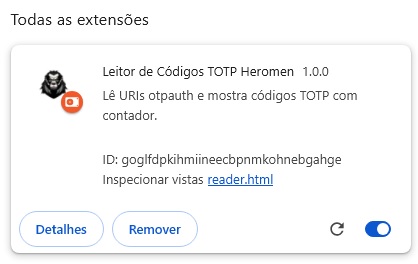 extensao totp chrome
